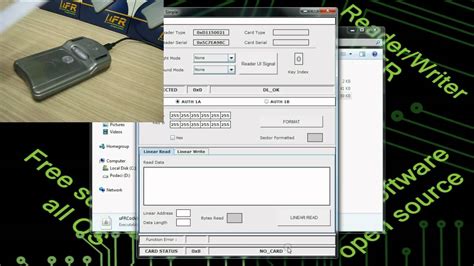 read mifare card windows|rf card reader software download.